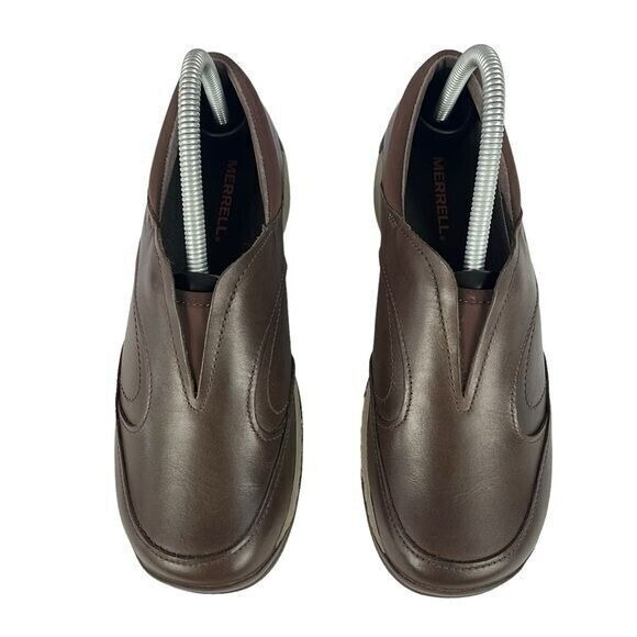 Merrell Encore Q2 Shoes Womens Size 8 Moc Leather Expresso Brown Slip-On - Picture 4 of 10